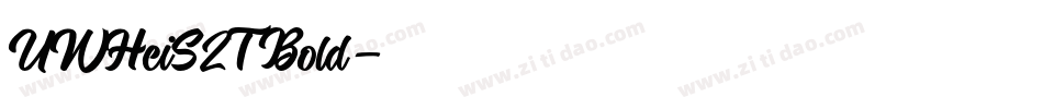 UWHeiS2T Bold字体转换